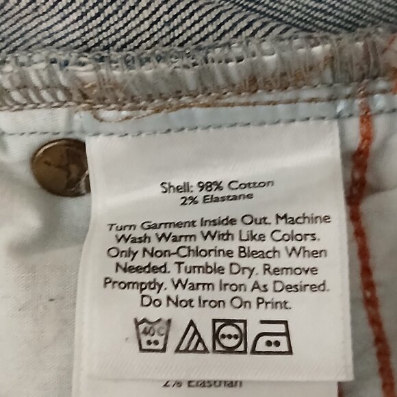 Eddie Bauer Jeans Size 6 Boyfriend Mid Rise Washed Indigo Blue Denim Stretch - Picture 11 of 12